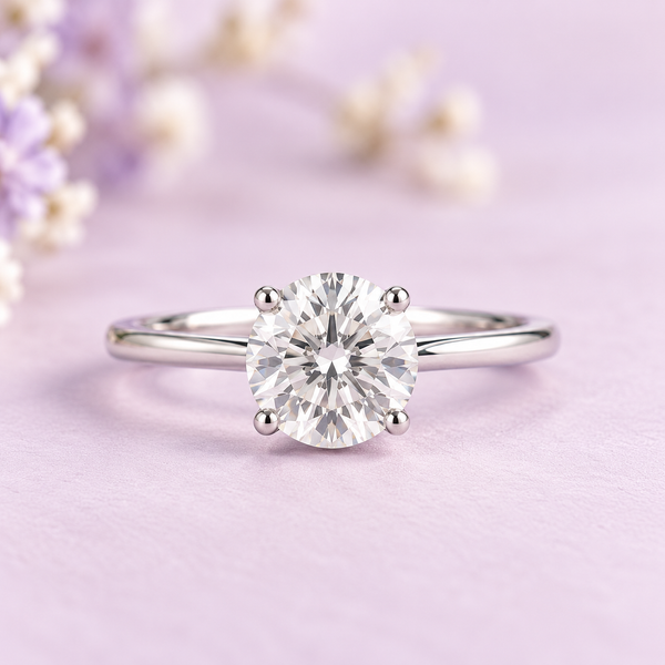 Single Stone Lab Diamond Ring