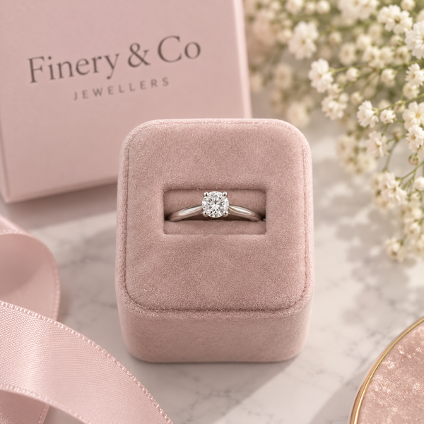 Platinum Natural Diamond Ring 0.50ct GVS2