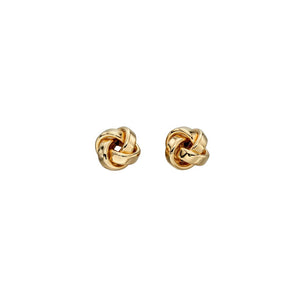 9ct Yellow Gold Knot Stud Earrings