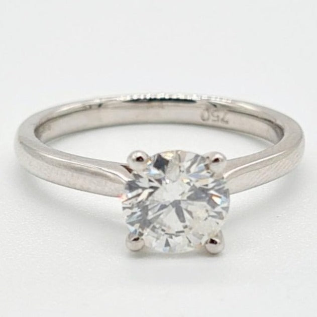 (1.16ct) 18ct White Gold Brilliant Cut Diamond Ring