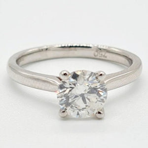 (1.16ct) 18ct White Gold Brilliant Cut Diamond Ring
