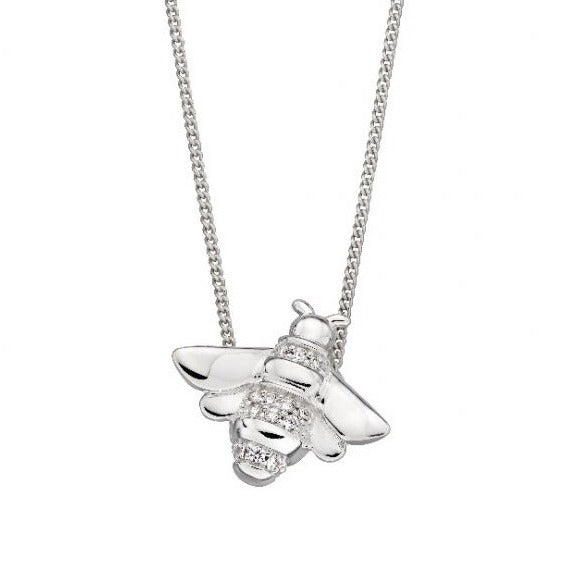 Silver Bee Pendant and Chain