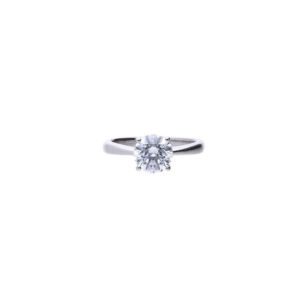 Silver Cubic Zirconia Solitaire Set