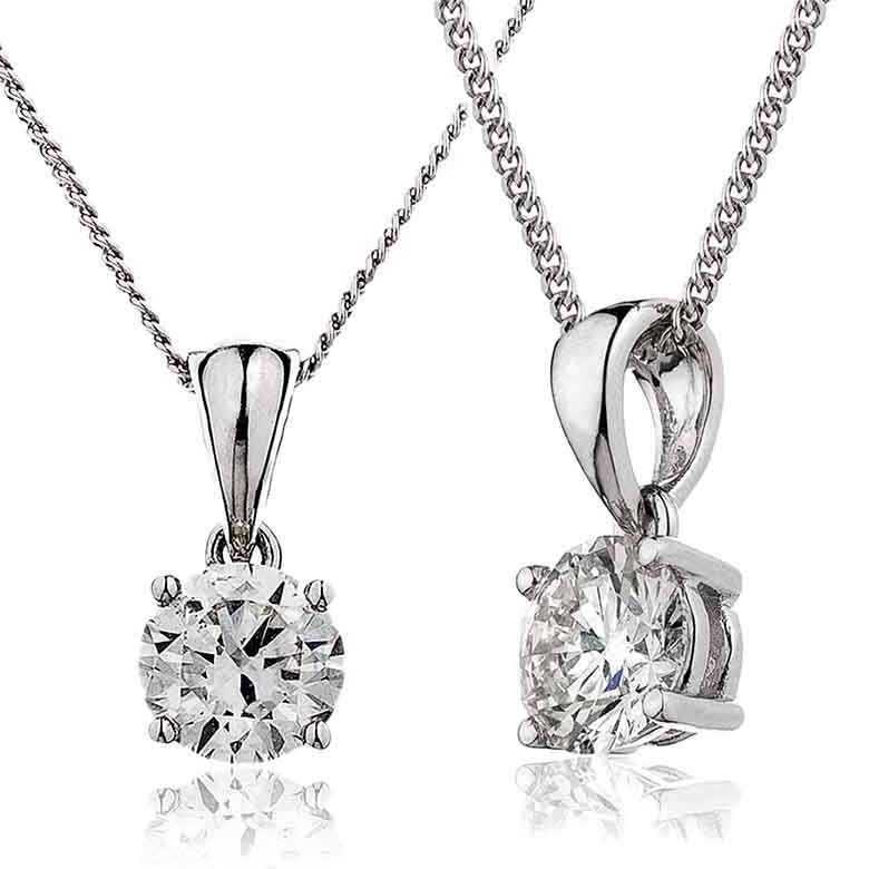 Diamond Pendant with 18CT Gold Chain
