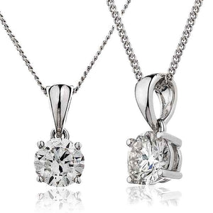 Diamond Pendant with 18CT Gold Chain
