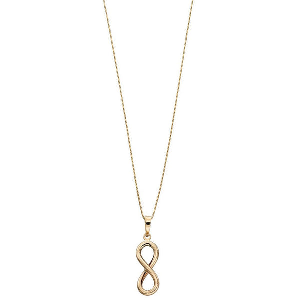 Yellow Gold Infinity Station Necklace
