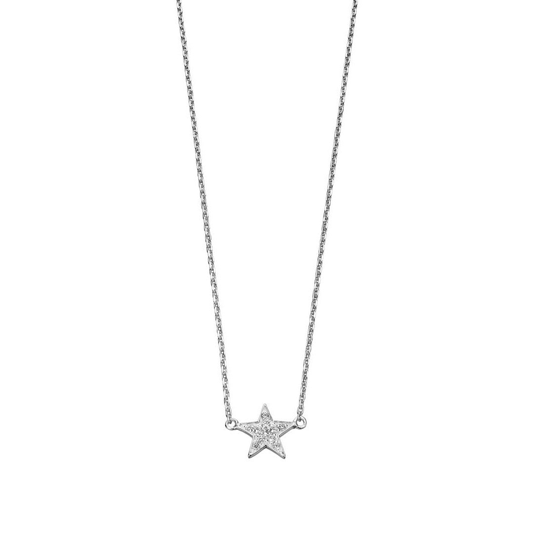 Silver Cubic Zirconia Star Necklace