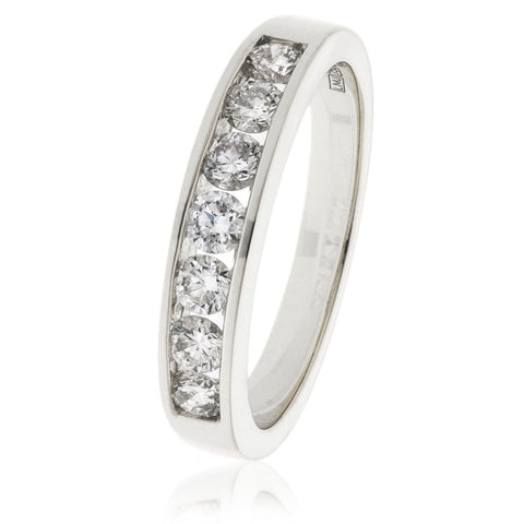 Platinum Brilliant Cut Diamond Eternity Ring (0.20ct)