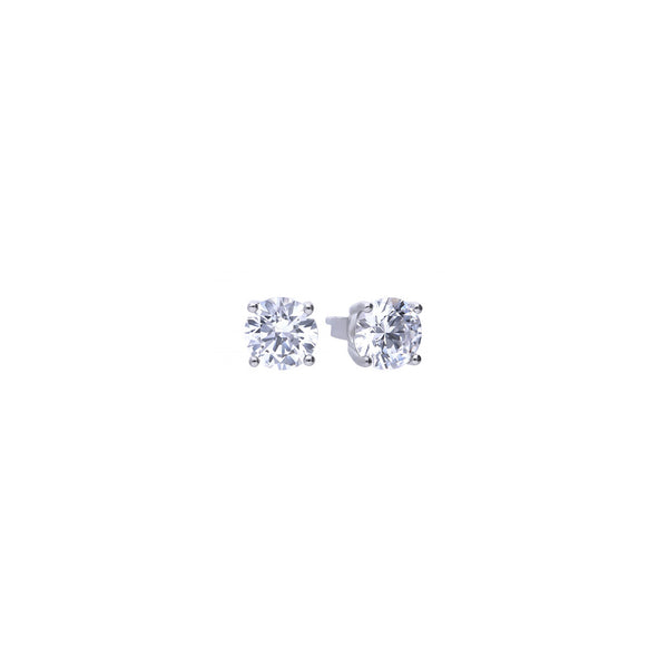 Silver Cubic Zirconia Solitaire Set