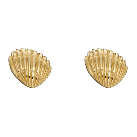 9ct Yellow Gold Shell Earrings