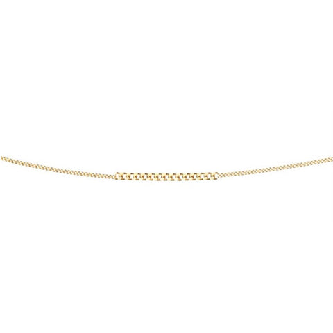 9ct Yellow Gold Fine Diamond Cut Curb Chain