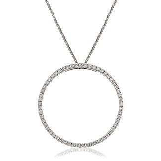 18ct Gold Circle Of Life Pendant & Chain (0.25ct - 1.00ct) Available In White Gold & Yellow Gold