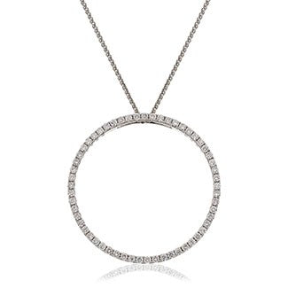 18ct Gold Circle Of Life Pendant & Chain (0.25ct - 1.00ct) Available In White Gold & Yellow Gold
