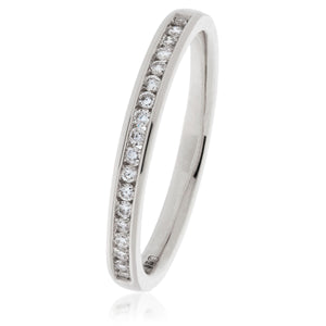 18ct Gold Brilliant Cut Diamond Half Eternity Ring (0.15ct) Available In White Gold & Yellow Gold