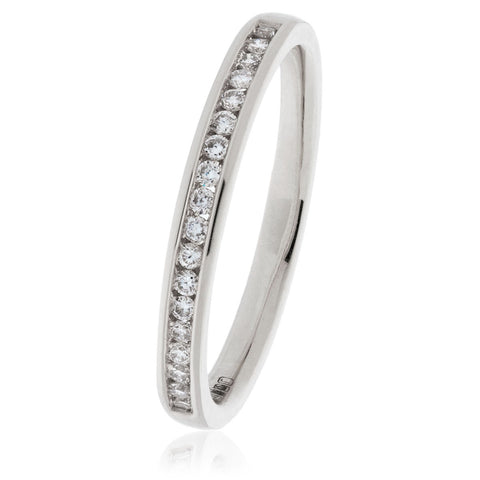 18ct Gold Brilliant Cut Diamond Half Eternity Ring (0.15ct) Available In White Gold & Yellow Gold