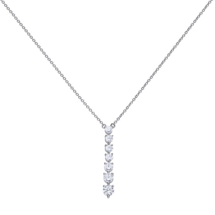 Silver Claw Set Collier Necklace