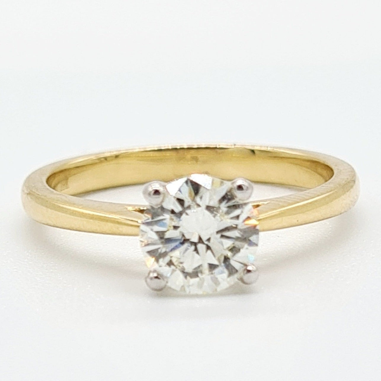 18ct Yellow Gold Brilliant Cut Solitaire Diamond Ring (1.20ct)