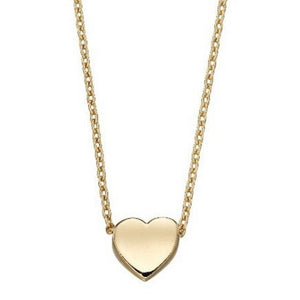 9ct Yellow Gold Heart Necklace