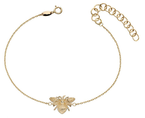 9ct Yellow Gold Bee Bracelet