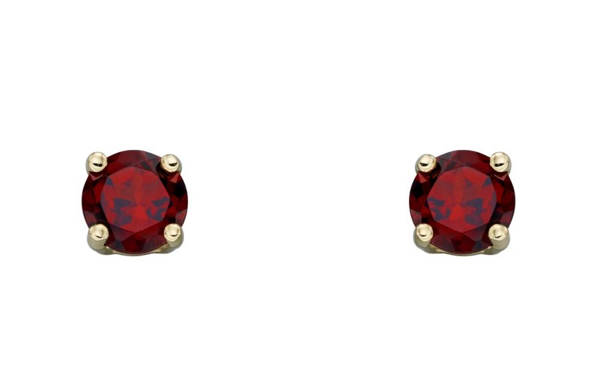 9ct Yellow Gold Birthstone Earrings