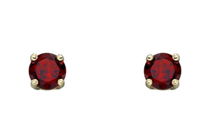 9ct Yellow Gold Birthstone Earrings