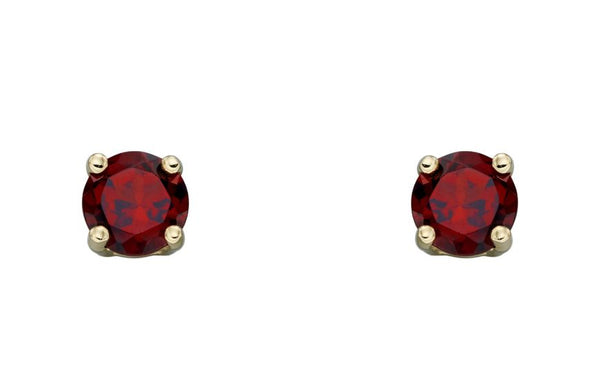 9ct Yellow Gold Birthstone Earrings