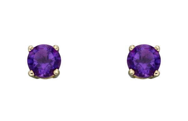 9ct Yellow Gold Birthstone Earrings