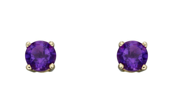 9ct Yellow Gold Birthstone Earrings