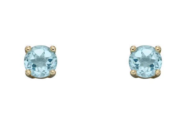 9ct Yellow Gold Birthstone Earrings