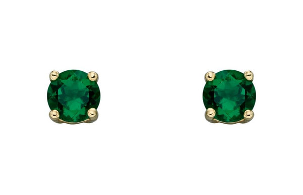 9ct Yellow Gold Birthstone Earrings