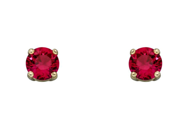 9ct Yellow Gold Birthstone Earrings