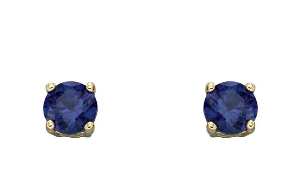 9ct Yellow Gold Birthstone Earrings