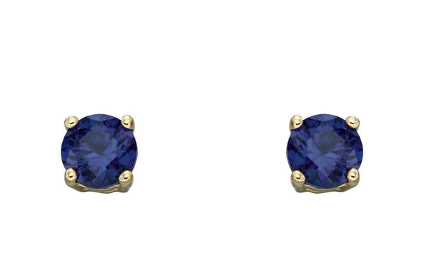 9ct Yellow Gold Birthstone Earrings