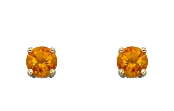 9ct Yellow Gold Birthstone Earrings