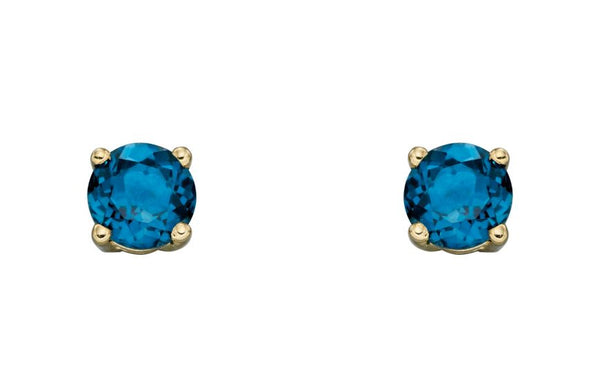 9ct Yellow Gold Birthstone Earrings