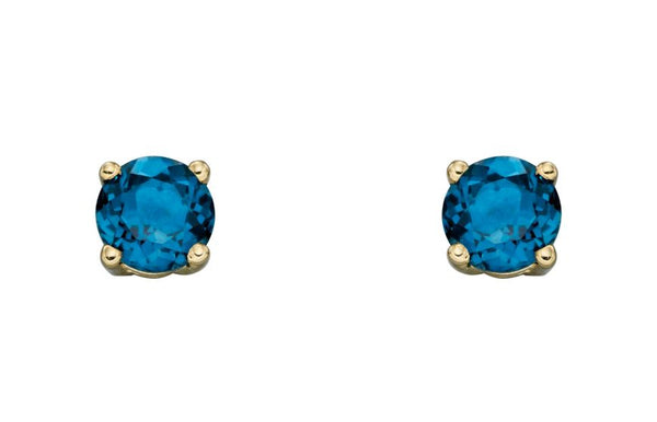 9ct Yellow Gold Birthstone Earrings