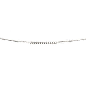 9ct White Gold Curb Lightweight Chain