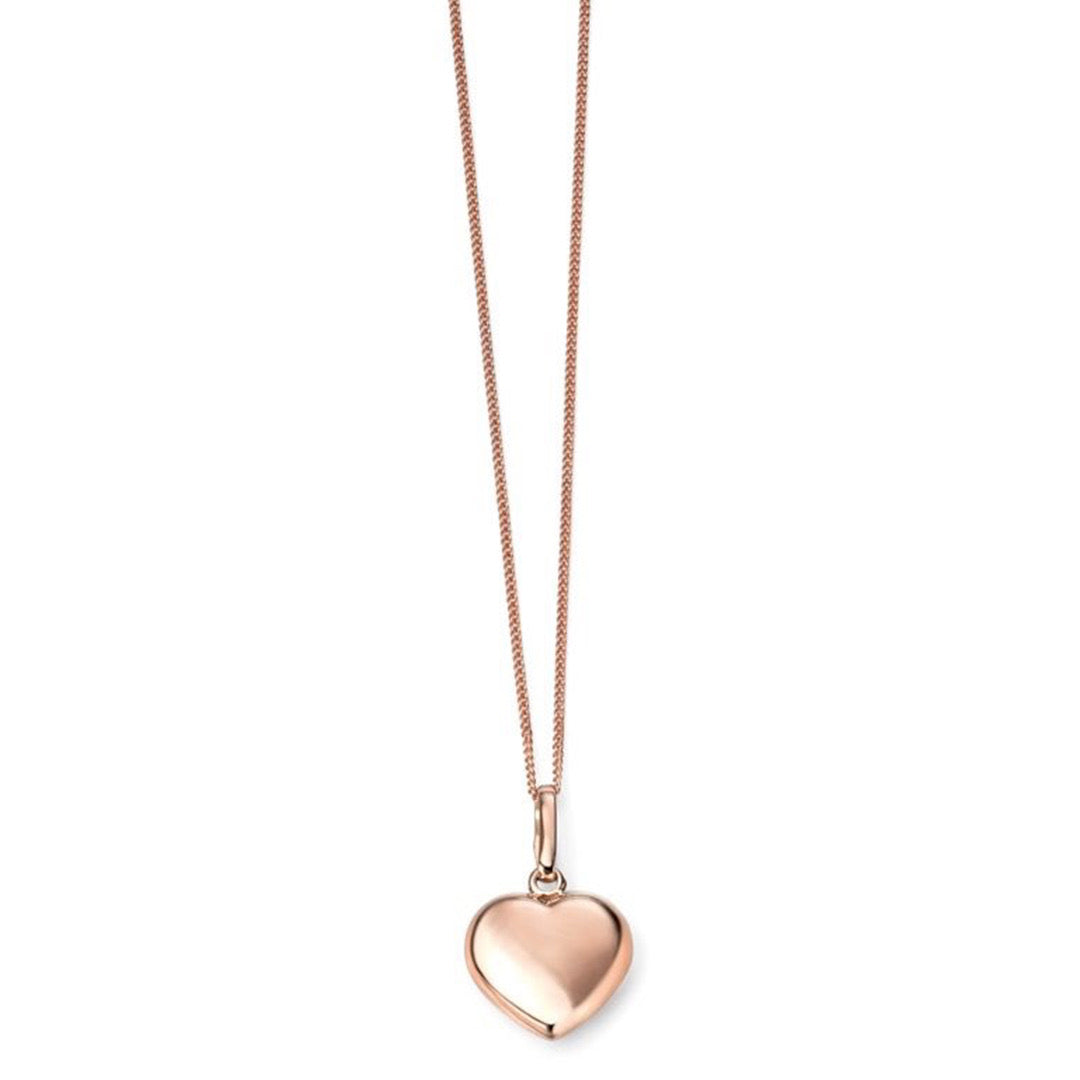 9ct Gold Goldmark Heart Necklace Rose Gold Pendant 9ct Gold Heart
