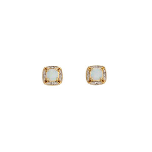Opal and Diamond Earrings
