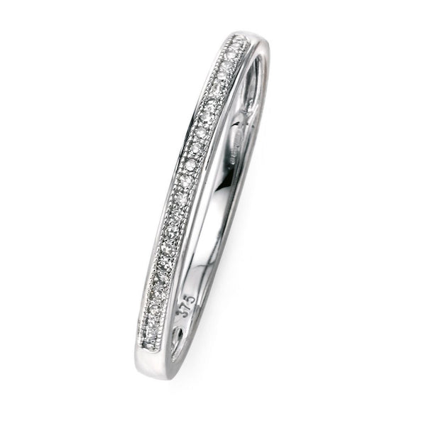 9ct Gold Pave Set Diamond Ring (Available in Yellow, White and Rose Gold)
